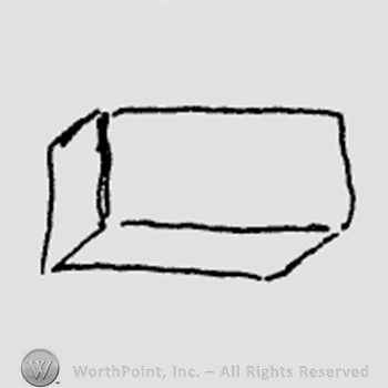 Rookwood Pottery Shape No. 1051; square bowl.