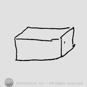Rookwood Pottery Shape No. 1052; square box.