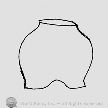 Rookwood Pottery Shape No. 1059; lamp base.