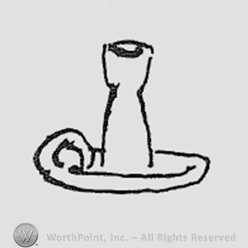 Rookwood Pottery Shape No. 1068; candlestick.