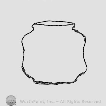 Rookwood Pottery Shape No. 1072; lamp base.