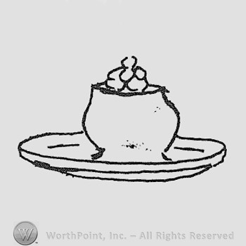 Rookwood Pottery Shape No. 1074; inkwell.