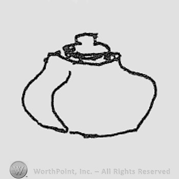 Rookwood Pottery Shape No. 1076; ink pot.