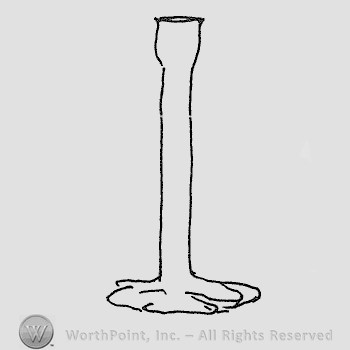 Rookwood Pottery Shape No. 1077; candlestick.