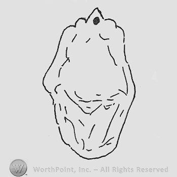 Rookwood Pottery Shape No. 1083; wall pocket.
