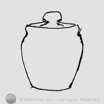 Rookwood Pottery Shape No. 1099; tabacco jar.