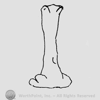 Rookwood Pottery Shape No. 1102; candlestick.