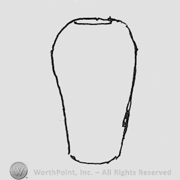 Rookwood Pottery Shape No. 1126; lamp base.