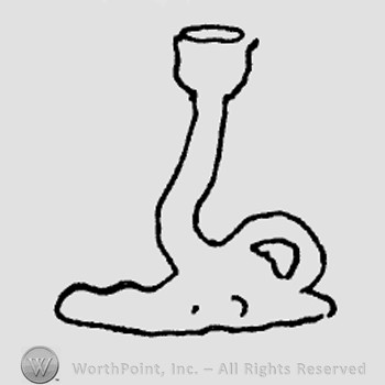 Rookwood Pottery Shape No. 1137; candlestick.