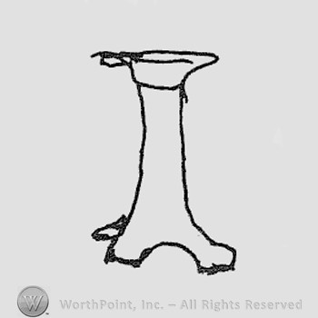 Rookwood Pottery Shape No. 1192; candlestick.