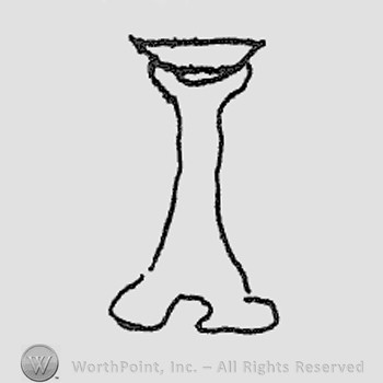 Rookwood Pottery Shape No. 1193; candlestick.