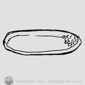 Rookwood Pottery Shape No. 1242; tray.