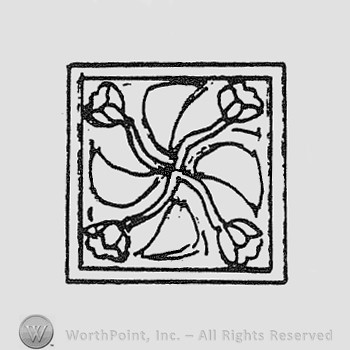 Rookwood Pottery Shape No. 1631; tea tile.