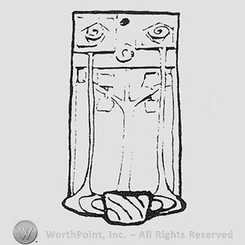 Rookwood Pottery Shape No. 1760; wall candlestick