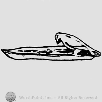 Rookwood Pottery Shape No. 2024; pen tray.
