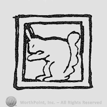 Rookwood Pottery Shape No. 2058; paperweight.