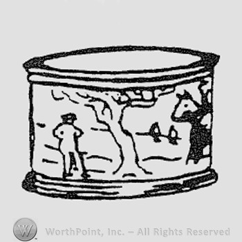 Rookwood Pottery Shape No. 2454; box.