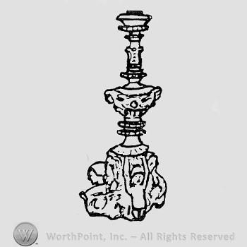 Rookwood Pottery Shape No. 2474; candlestick.