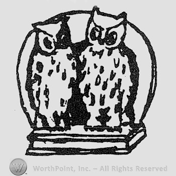 Rookwood Pottery Shape No. 2565; owl bookend.