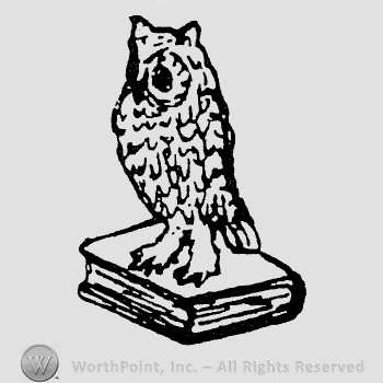 Rookwood Pottery Shape No. 2656; owl bookend.
