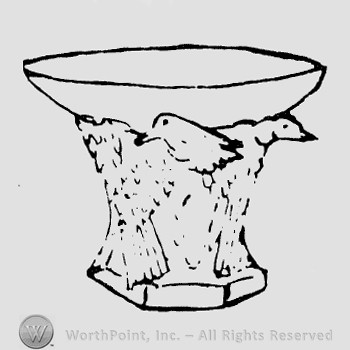 Rookwood Pottery Shape No. 2664; eagle compote.