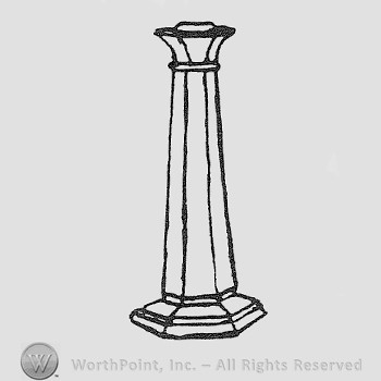 Rookwood Pottery Shape No. 2666; candlestick.