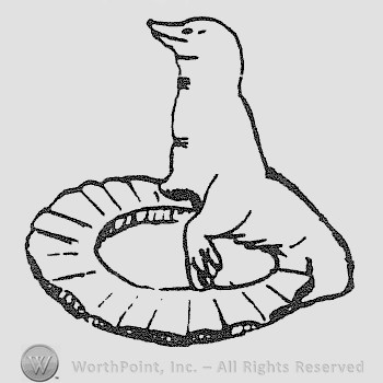 Rookwood Pottery Shape No. 2668; seal ashtray.