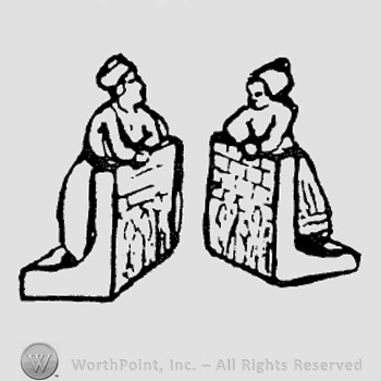 Rookwood Pottery Shape No. 6022; bookends.