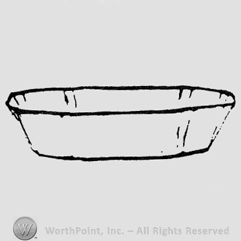 Rookwood Pottery Shape No. 6038; tray.