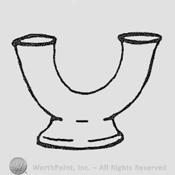Rookwood Pottery Shape No. 6423; candle holder.