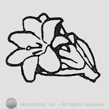 Rookwood Pottery Shape No. 6441; easter lily paperweight.