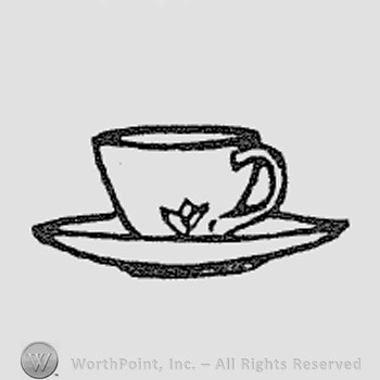 Rookwood Pottery Shape No. 6529; cup and plate.