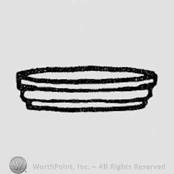 Rookwood Pottery Shape No. 6710; ash tray.