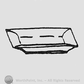 Rookwood Pottery Shape No. 6942; oblong bowl.