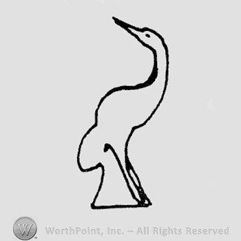 Rookwood Pottery Shape No. 6972; bird.