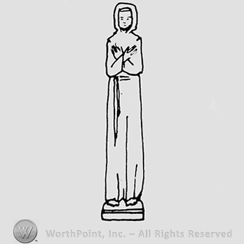 Rookwood Pottery Shape No. 6976; st. Francis.