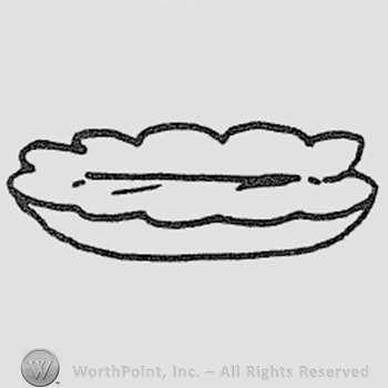 Rookwood Pottery Shape No. 6984; leaf tray.