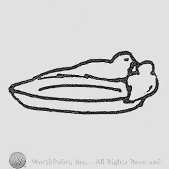 Rookwood Pottery Shape No. 6990; love bird tray.