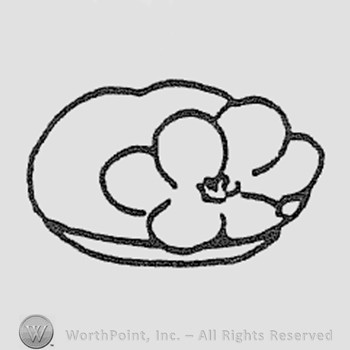Rookwood Pottery Shape No. 6998; magnolia tray.