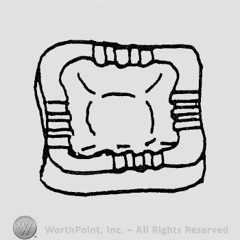 Rookwood Pottery Shape No. 7029; ash tray.