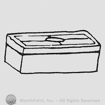 Rookwood Pottery Shape No. 7080; cig box.