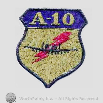 Weapon System Patch, Aircraft Patch : A-10 Thunderbolt II.