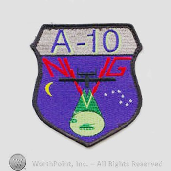 Weapon System Patch, Aircraft Patch : A-10 Thunderbolt II Night Vision Goggles.