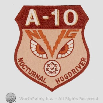 Weapon System Patch, Aircraft Patch : A-10 Thunderbolt II Night Vision Goggles.