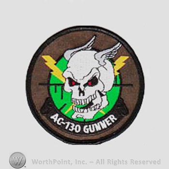 Weapon System Patch, Aircraft Patch : AC-130 Gunner.