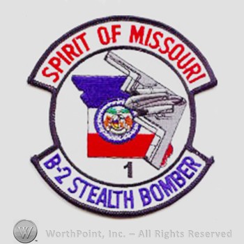 Weapon System Patch, Aircraft Patch : B-2 Spirit Air Vehicle #01 Spirit of Missouri.