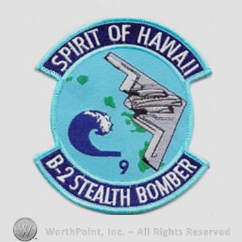 Weapon System Patch, Aircraft Patch : B-2 Spirit Air Vehicle #09 Spirit of Hawaii.