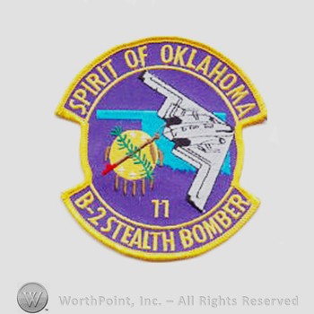 Weapon System Patch, Aircraft Patch : B-2 Spirit Air Vehicle #11 Spirit of Oklahoma.