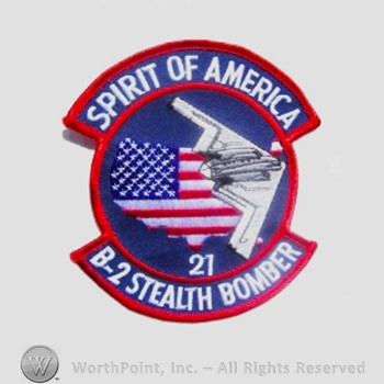 Weapon System Patch, Aircraft Patch : B-2 Spirit Air Vehicle #21 Spirit of America.