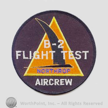 Weapon System Patch, Aircraft Patch : B-2 Spirit Northrop Flight Test Aircrew.